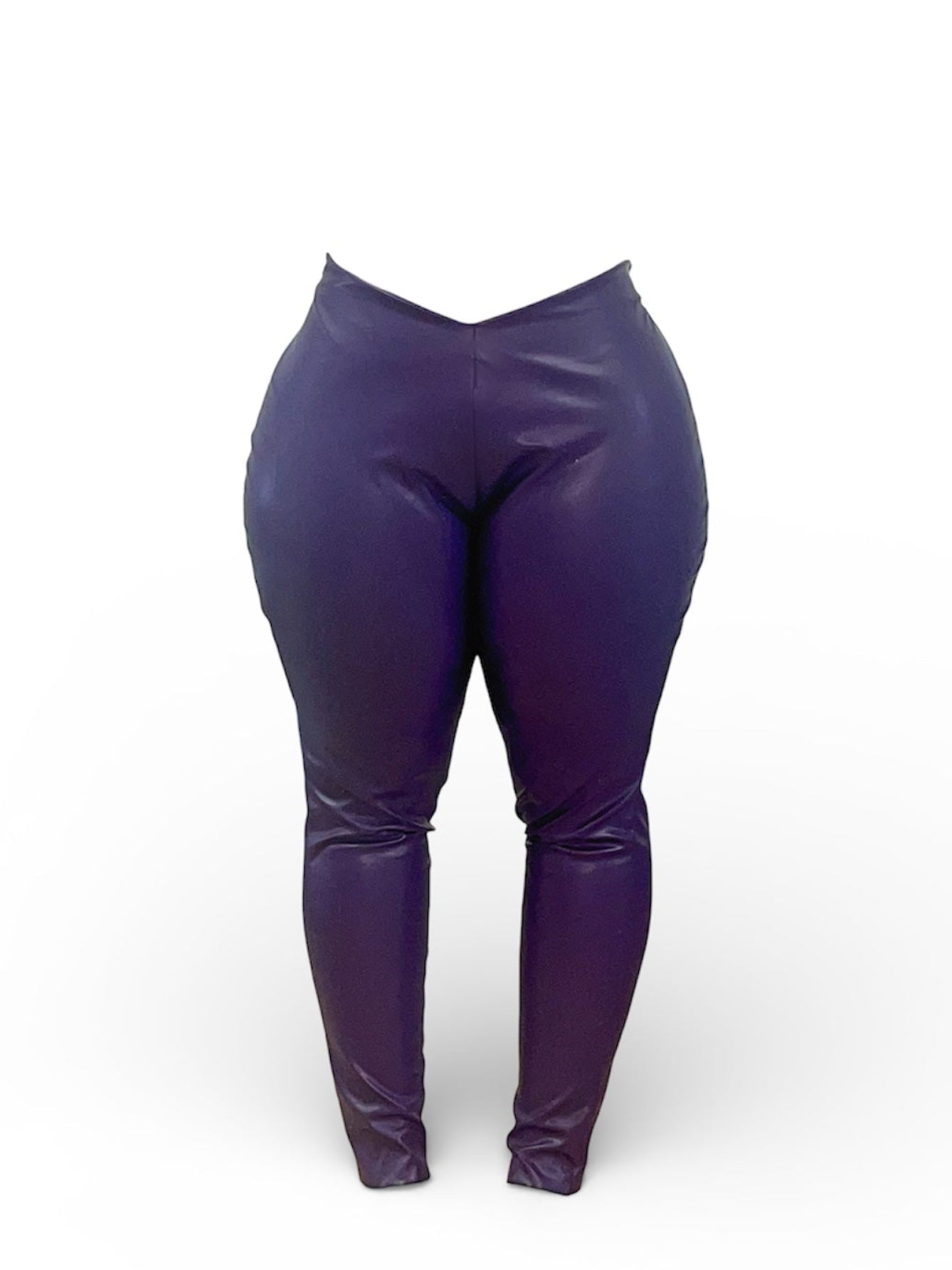 RAIIN Vegan Leather Lace-Back Pant